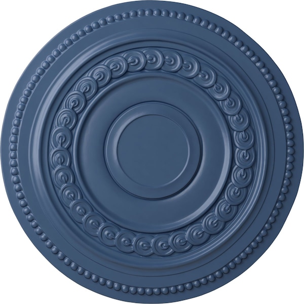 Ekena Millwork Oldham Ceiling Medallion (Fits Canopies up to 8 5/8"), Hand-Painted Americana, 18"OD x 1 1/4"P CM18OLAMF - main